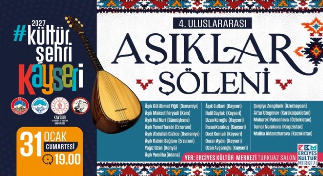 7 şehir ve 5 ülke Aşıklar Şöleninde buluşacak