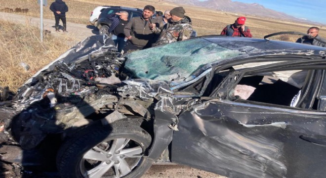 Aşkale de trafik kazası: 2 yaralı