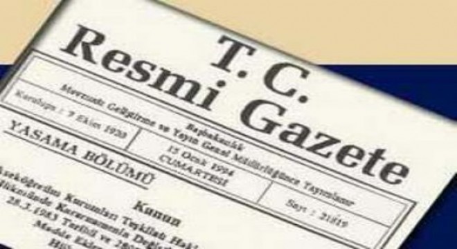 Atama kararları Resmi Gazetede yayımlandı