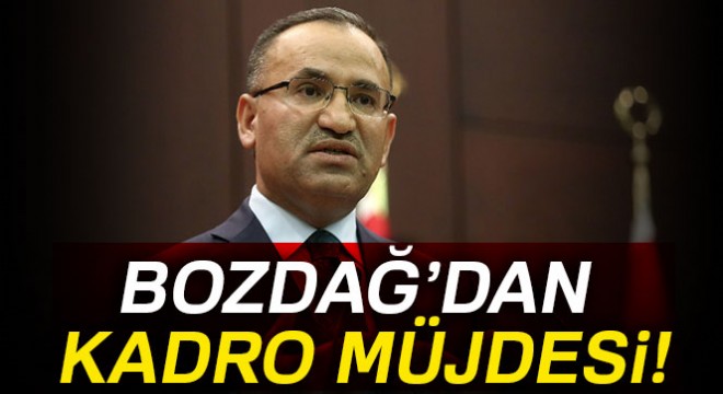 Bozdağ’dan Diyanet’e kadro müjdesi