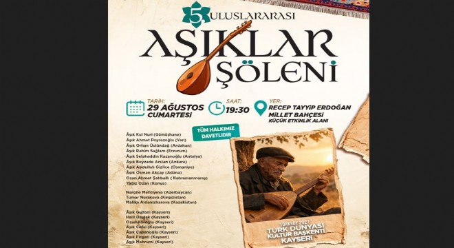 Büyükşehir ile Türk dünyasının aşık geleneği buluşuyor