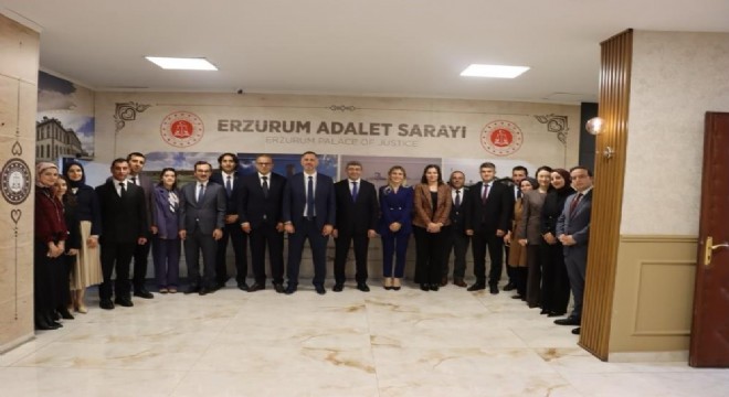 Erzurum adliyesi HSK Heyetini ağırladı
