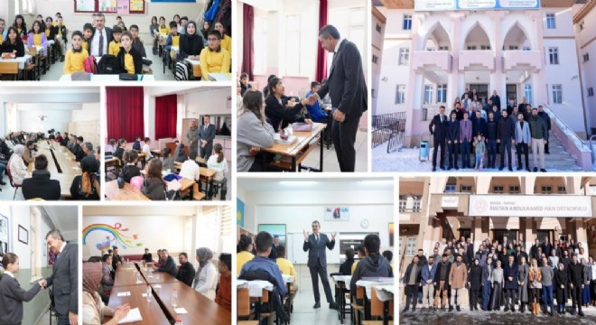 Tekin öğrenci ve öğretmenlerle buluştu