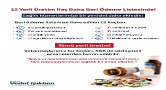 12 ilaç daha geri ödeme listesinde