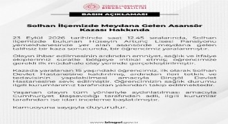 Bingöl Valiliği’nden asansör kazası açıklaması