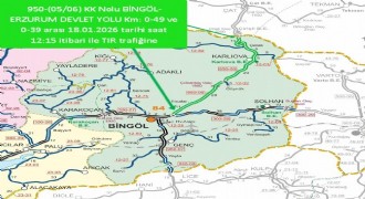 Bingöl’ün çevre illere tır trafiği açıldı