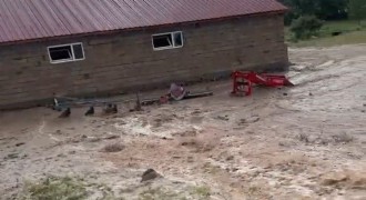 Köprüköy Dumankaya'da sel