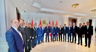 Özakalın ve ETSO heyetinden Çiftçi'ye ziyaret