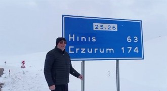 Tekman yolu Palandöken geçidi ulaşıma kapandı