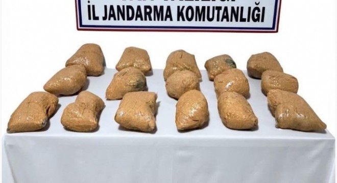 22 kilo 100 gram toz esrar ele geçirildi