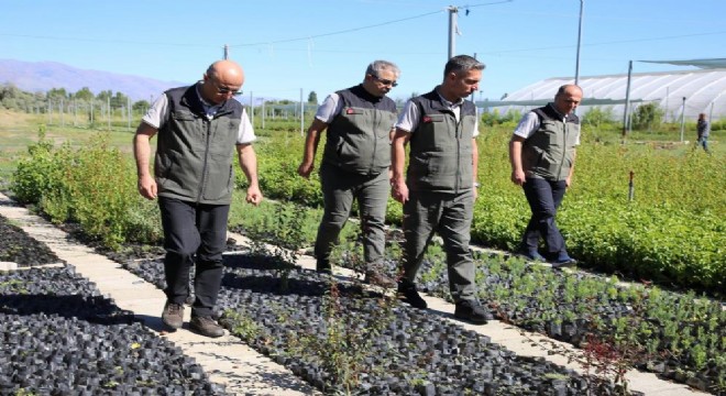 Erzurum OBM'de fidan üretimi gündemi
